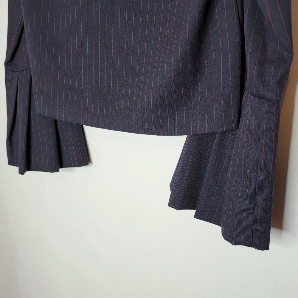 Zara Peplum Crop Top with Bell Sleeves - Picture 10 of 14